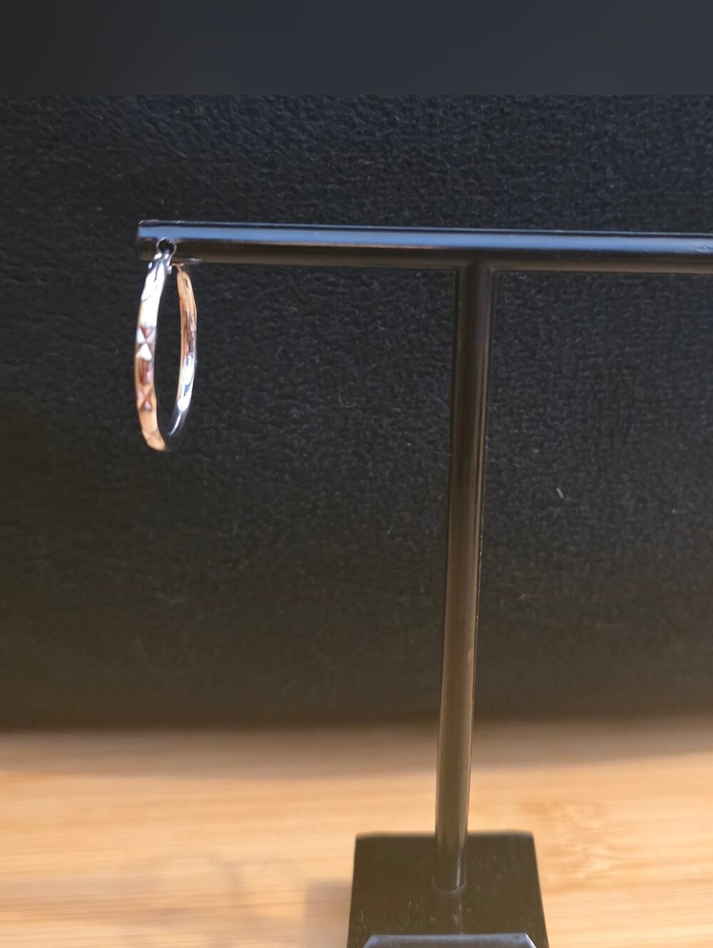 Lia Sophia "TRENDCAST" Silver Textured Hoop Earrings